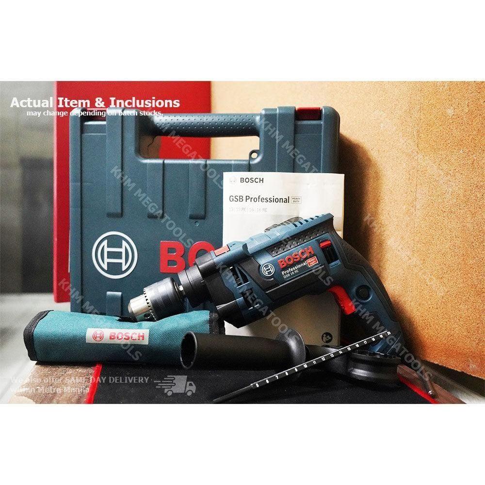 Bosch GSB 16 RE Impact Drill (Wrap) with 100 pcs Accessories 5/8 Bosch GSB 16 RE Impact Drill (Wrap) with 100 pcs Accessories 5/8